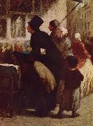 Honore Daumier Der Kupferstich-Handler France oil painting artist